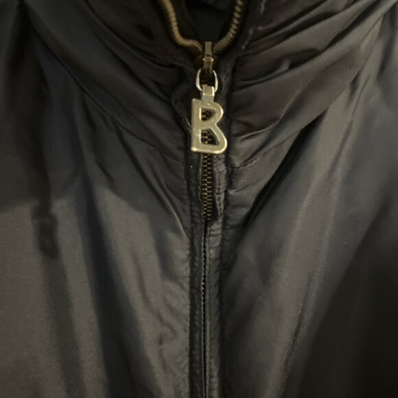 Bogner Women's Black Ski Jacket US 14 Ruched Sleeves W/zippers Zippered Pockets - Picture 3 of 11